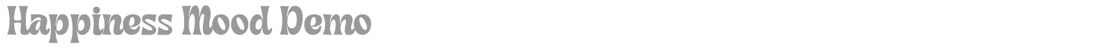 Happiness Mood font preview
